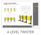 Outdoor Fitness Equipment - 4 Level Twister Thumb