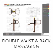 Outdoor Fitness Equipment - Double Waist & Back Massaging Thumb