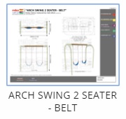 Arch Swing 2 Seater - Belt Thumb