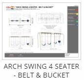 Arch Swing 4 Seater - Belt & Bucket Thumb