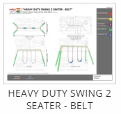 Heavy Duty Swing 2 Seater - Belt Thumb
