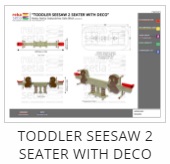 Toddler Seesaw 2 Seater with Deco Thumb