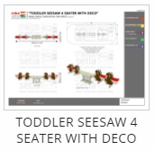 Toddler Seesaw 4 Seater with Deco Thumb